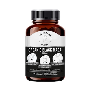 Healthy Llama Organic Black Maca 120 Capsules