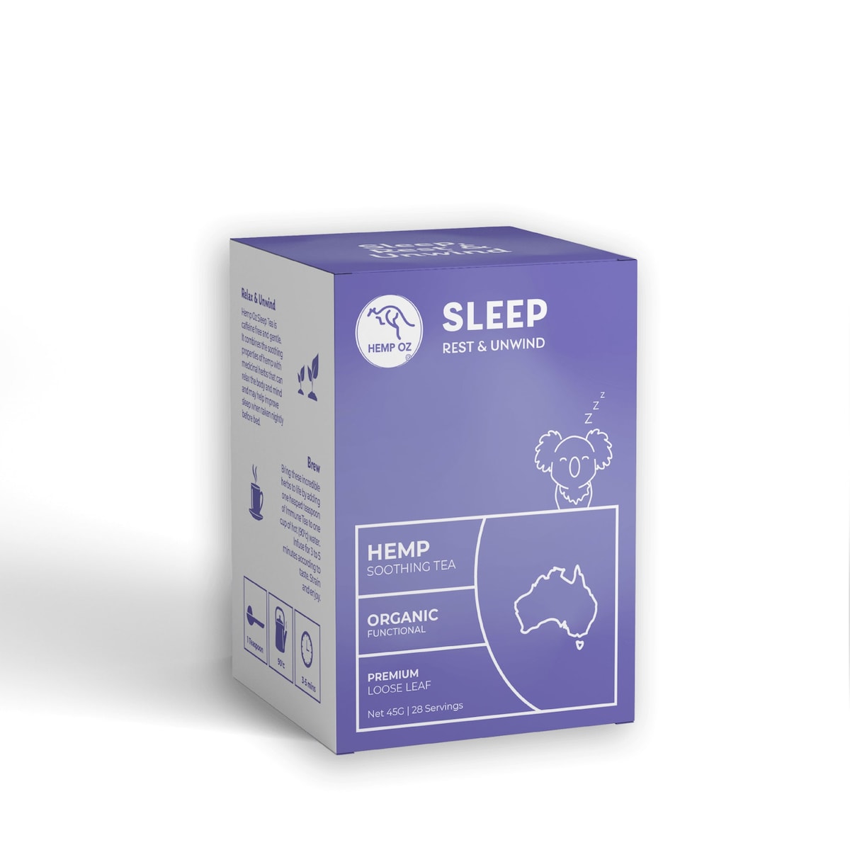 Hemp Oz Soothing Tea Sleep Rest & Unwind 45g