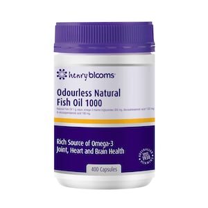 Henry Blooms Odourless Natural Fish Oil 1000mg 400 capsules