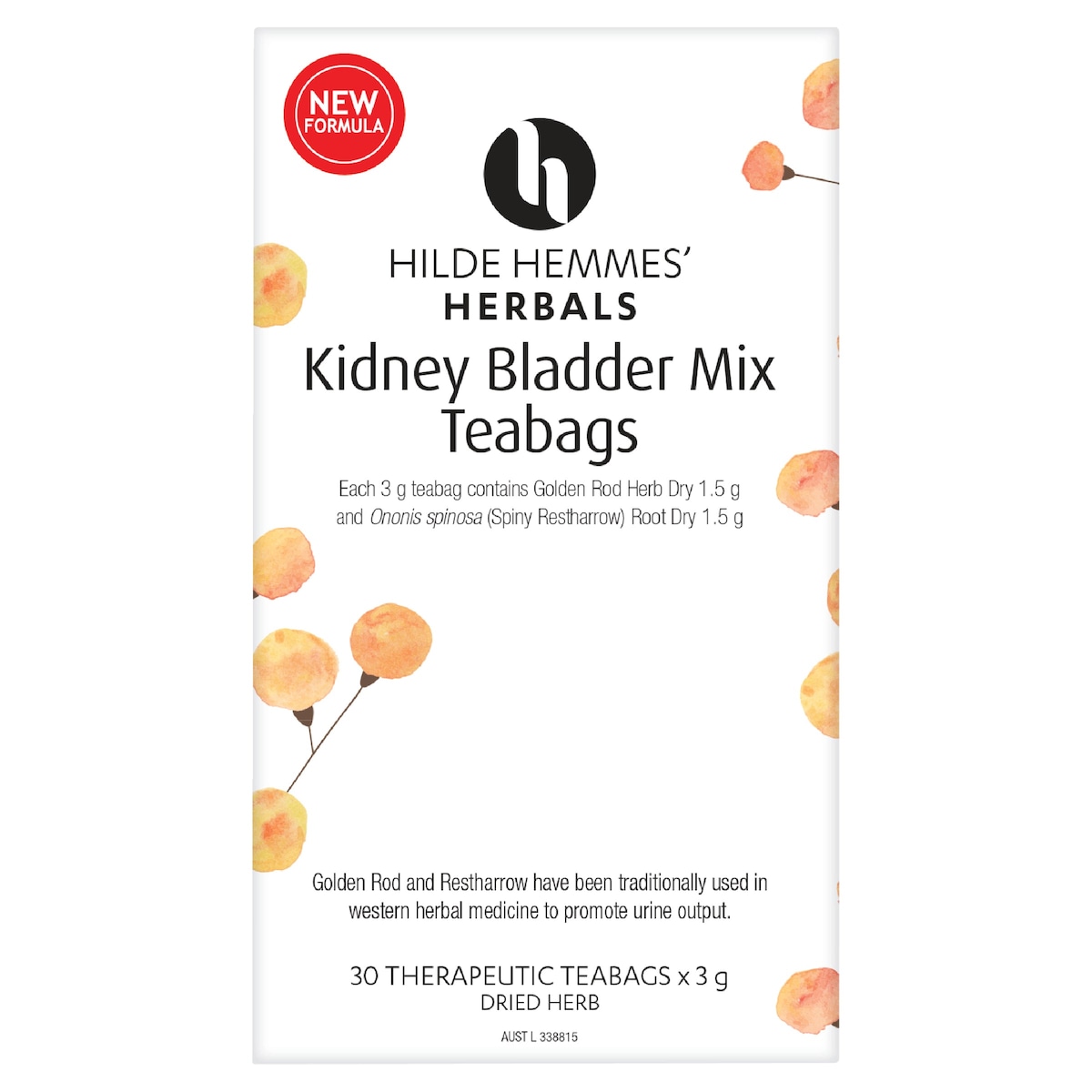 Hilde Hemmes Herbals Kidney Bladder Mix Teabags 30 Pack