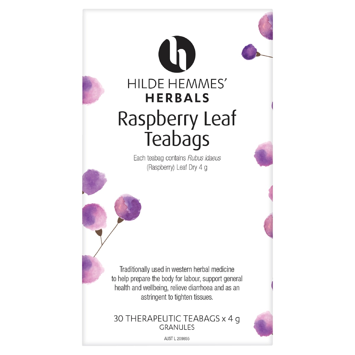 Hilde Hemmes Herbals Raspberry Leaf Teabags 30 Pack