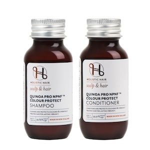 Holistic Hair Quinoa Pro NPNF Colour Protect Shampoo & Conditioner Travel Set - 2 x 50ml