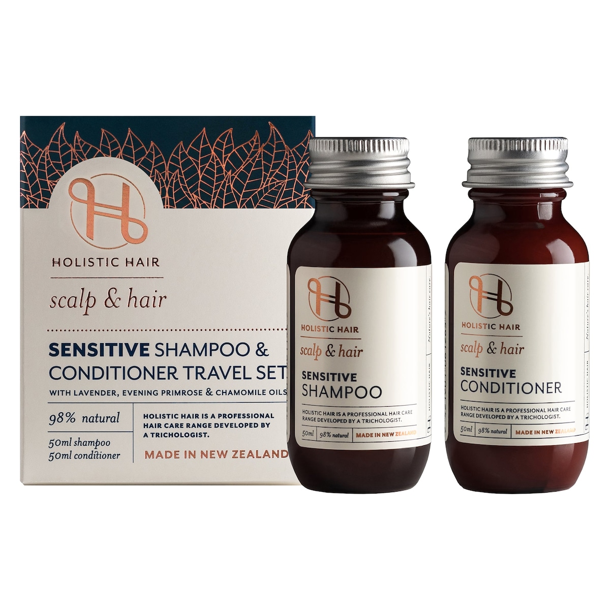 Holistic Hair Sensitive Shampoo & Conditioner Travel Set -2 x 50ml