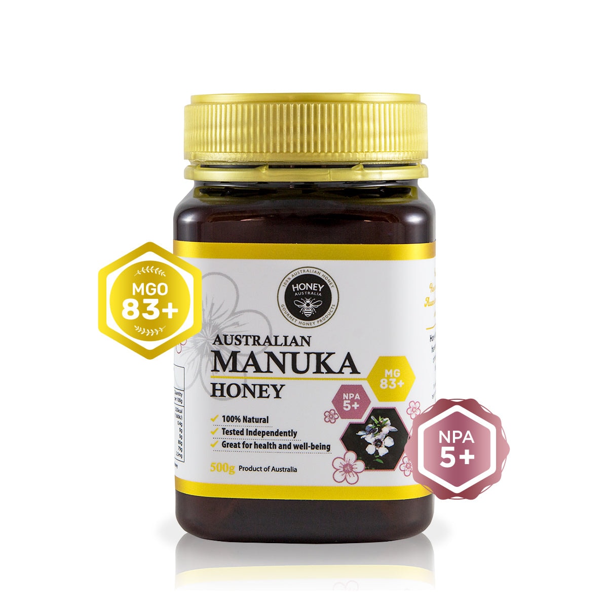 Honey Australia Australian Manuka Honey MGO 83+ 500g