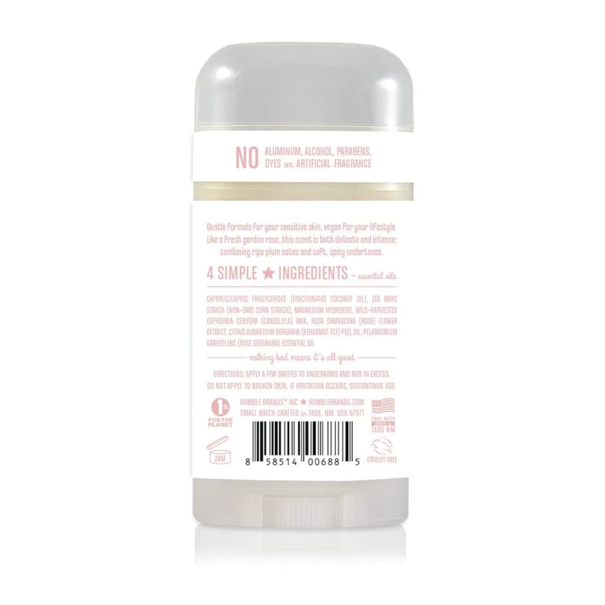 Humble Brands Moroccan Rose Vegan/Sensitive Skin Deodorant 70g