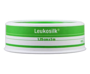 Leukosilk Hypoallergenic Silk Tape 1.25cm x 5m 1 Roll