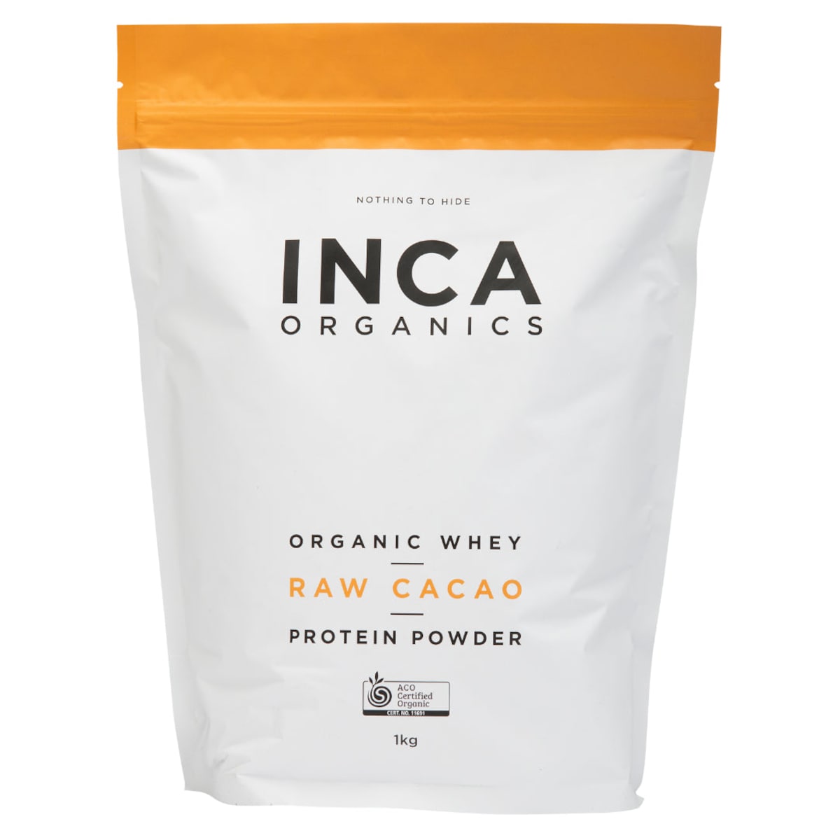 Inca Organics Organic Whey Raw Cacao Protein Powder 1kg Australia