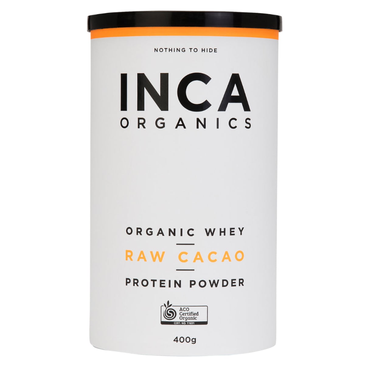 Inca Organics Organic Whey Raw Cacao Protein Powder 400g Australia