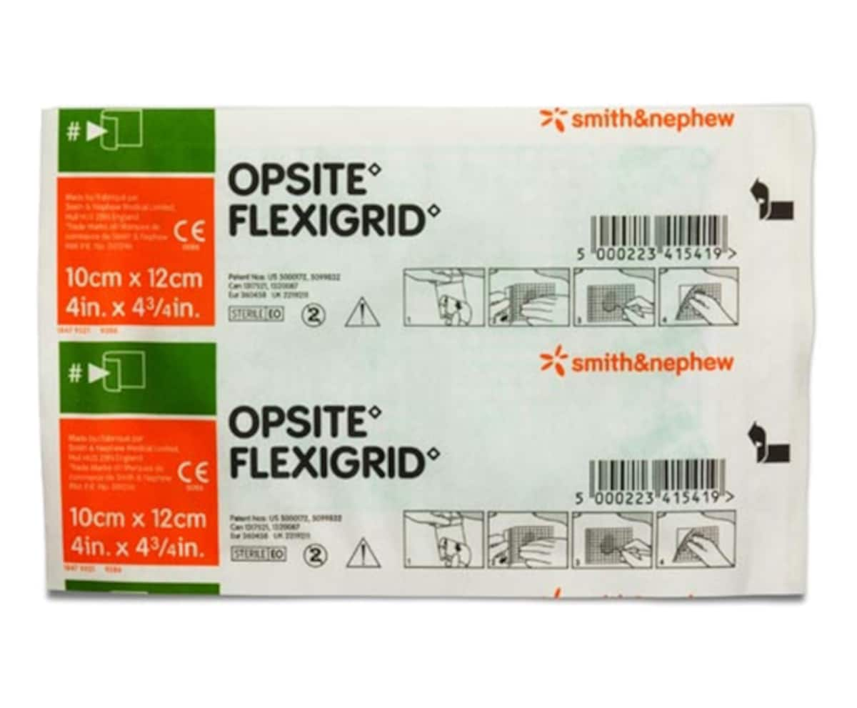 Opsite Flexigrid Waterproof Film Dressing 10cm x 12cm Single by Smith & Nephew