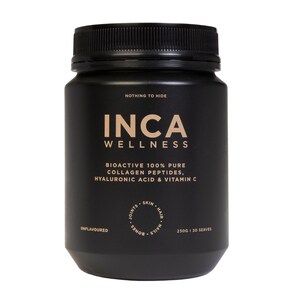 Inca Organics Bioactive Collagen Peptides + Hyaluronic Acid + Vitamin C 230g