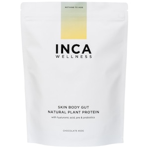 Inca Organics Skin Body Gut Natural Plant Protein Chocolate 450g