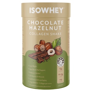 Isowhey Chocolate Hazelnut Collagen Shake 490g