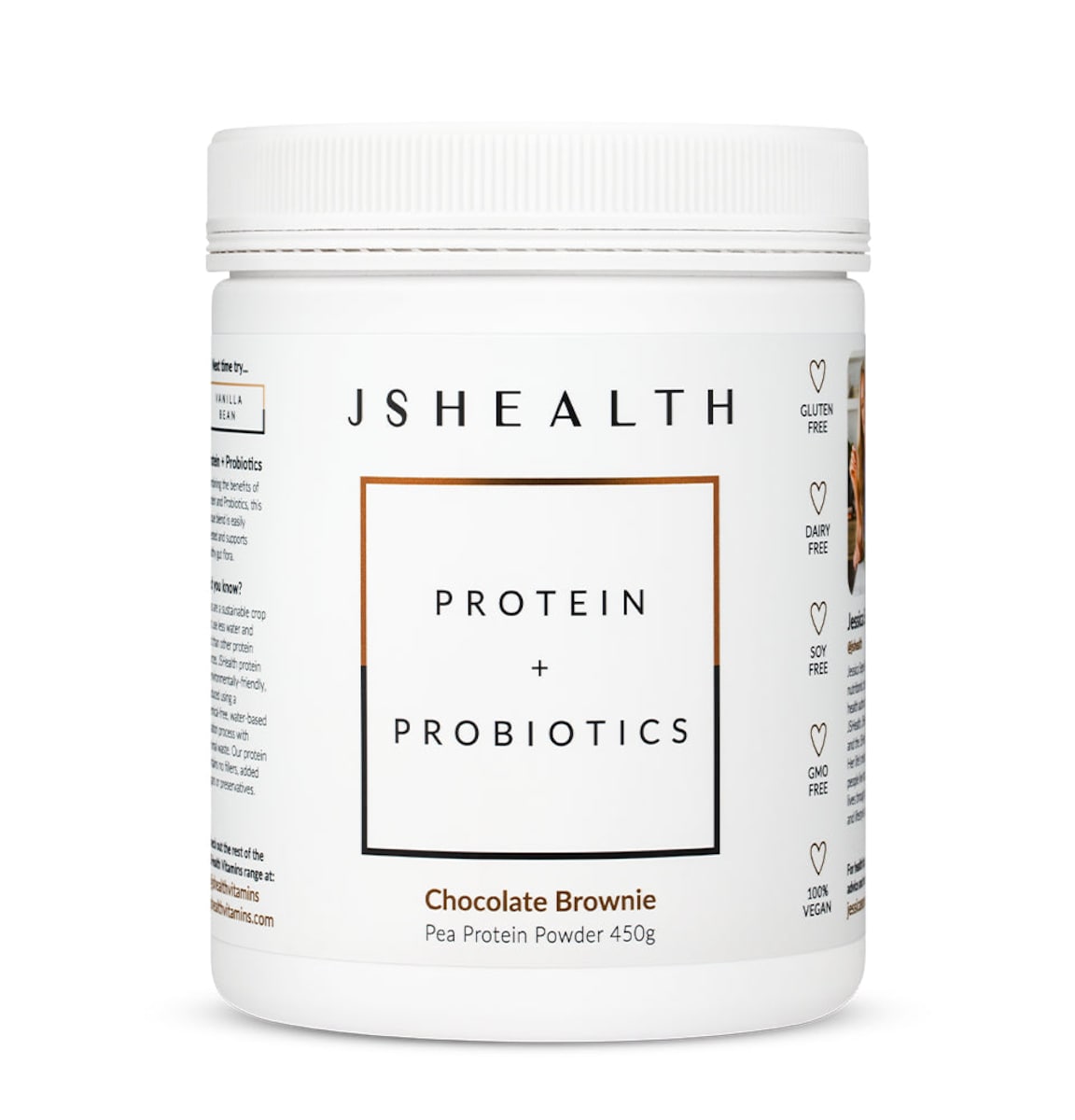 JSHealth Protein + Probiotics Chocolate Brownie 450g