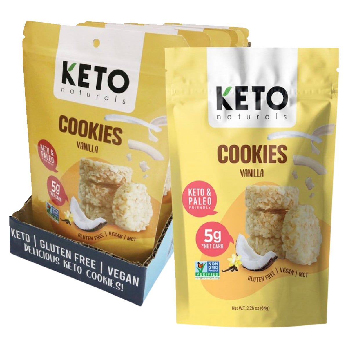 Keto Naturals Cookies Vanilla 64g