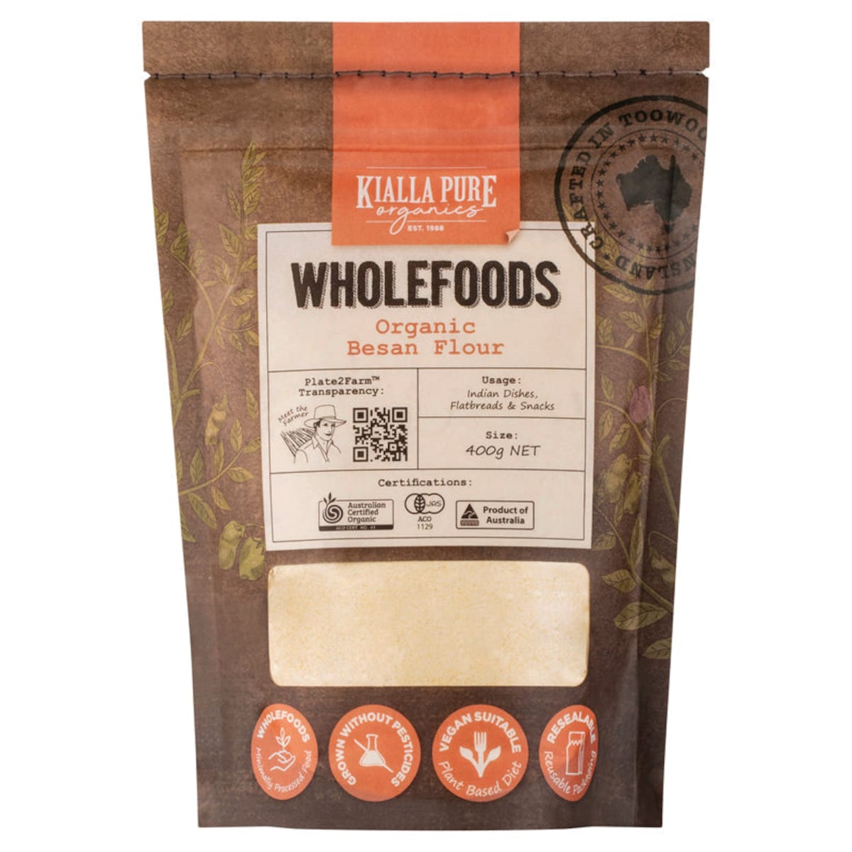 Kialla Organic Besan Flour 400g