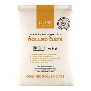 Kialla Pure Organic Rolled Oats 1kg