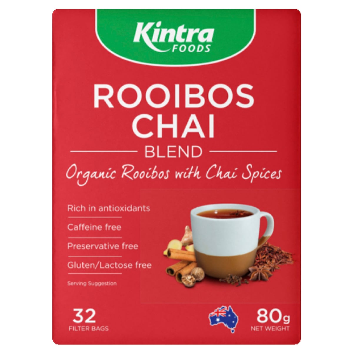 Kintra Foods Rooibos Chai Organic 32Tea bags