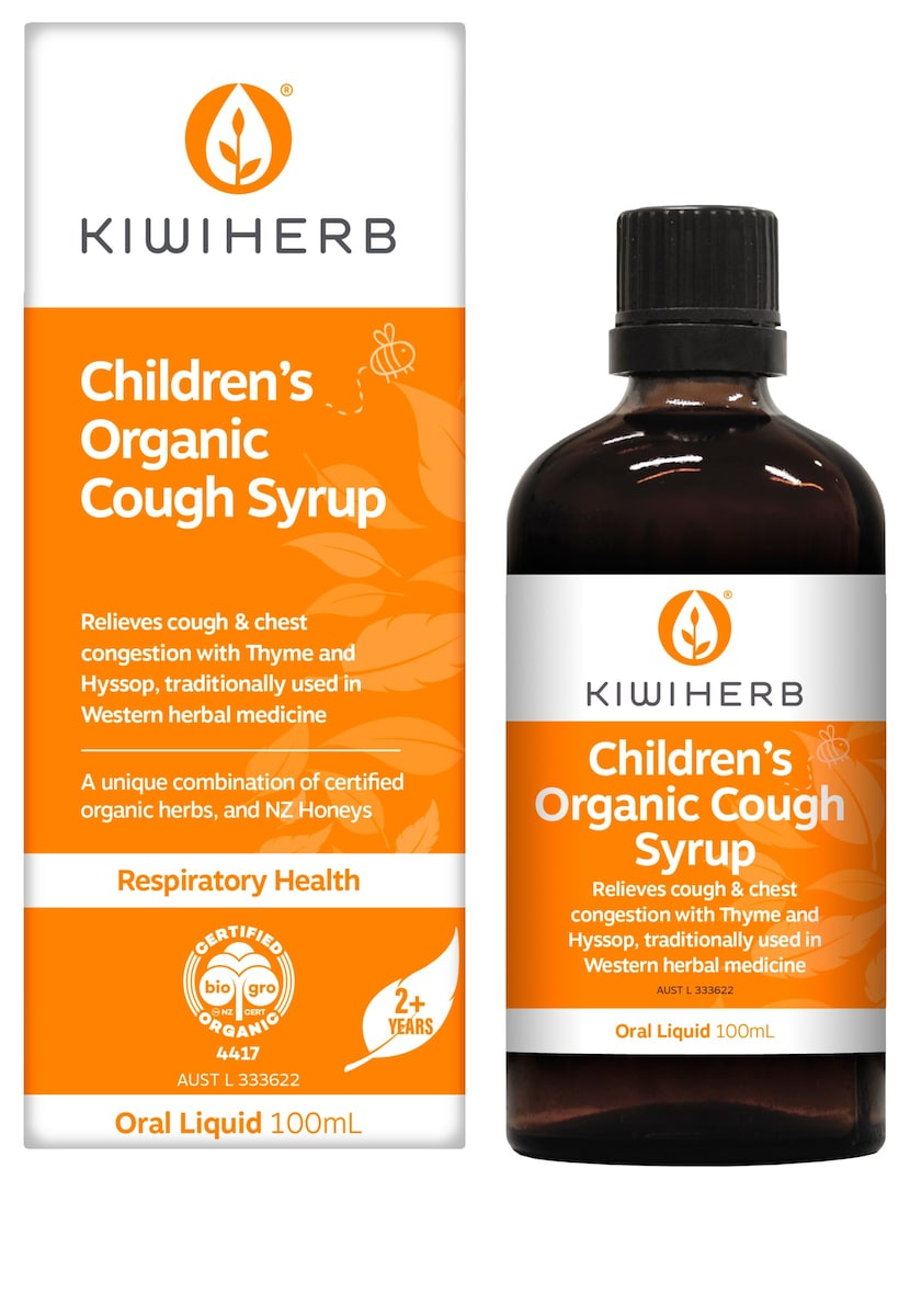 Kiwiherb Childrens Organic Cough Syrup 100ml | Healthylife Australia