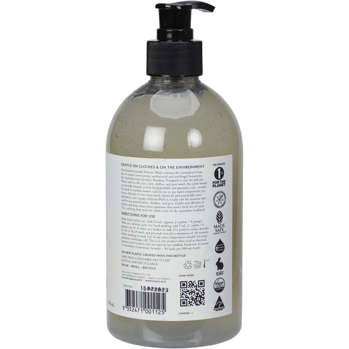 Koala Eco Laundry Delicate Wash Rosalina Essential Oil 500Ml