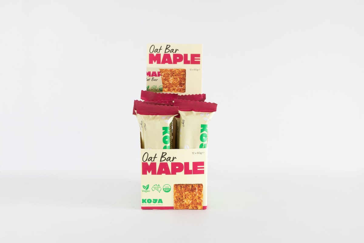 Koja Oat Bar Maple 12 x 60g