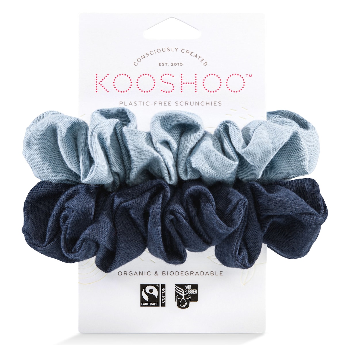 Kooshoo Plastic Free Scrunchies Evening Sky 2 Pack