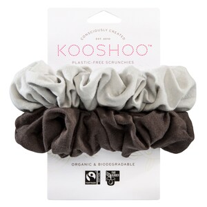 Kooshoo Plastic-Free Scrunchies Moon Shadow 2 Pack