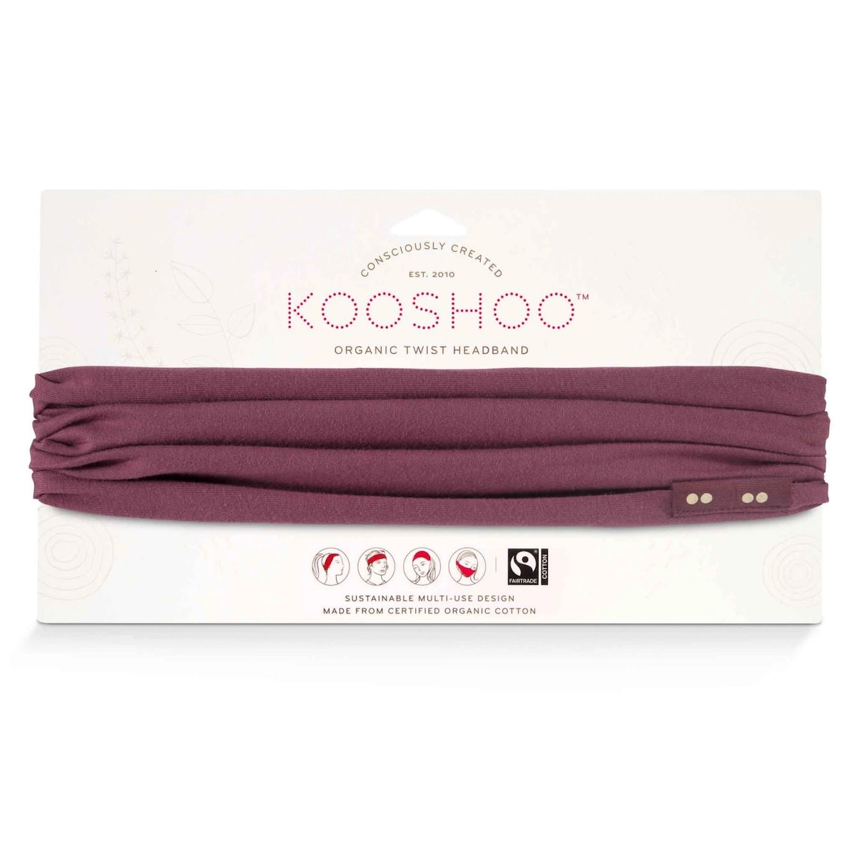 Kooshoo Twist Headband Wild Ginger 1 Pack