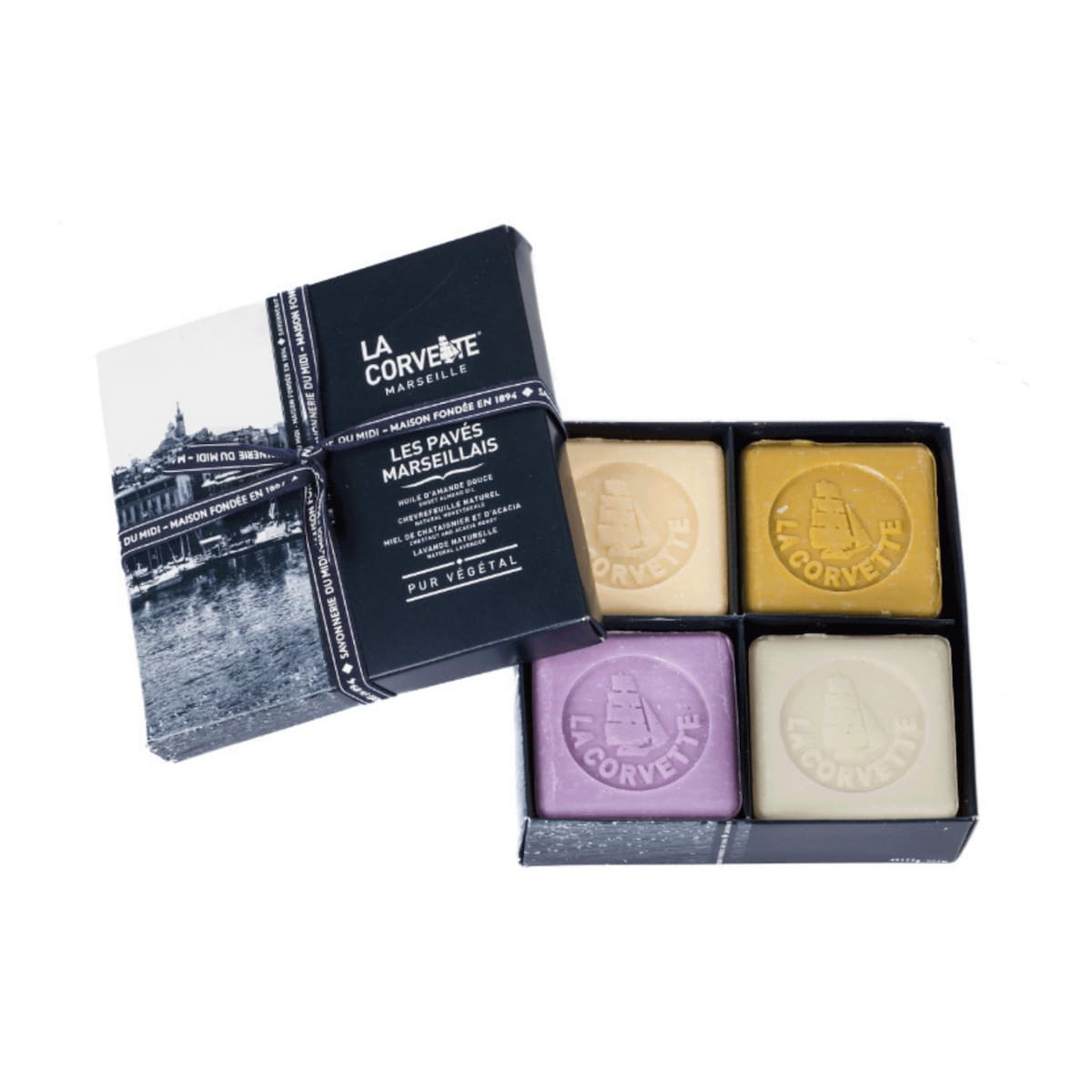 La Corvette The Marseille Pavers Soap 4 Piece Gift Set