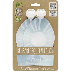Little Mashies Reusable Squeeze Pouch Sun 2x 130ml