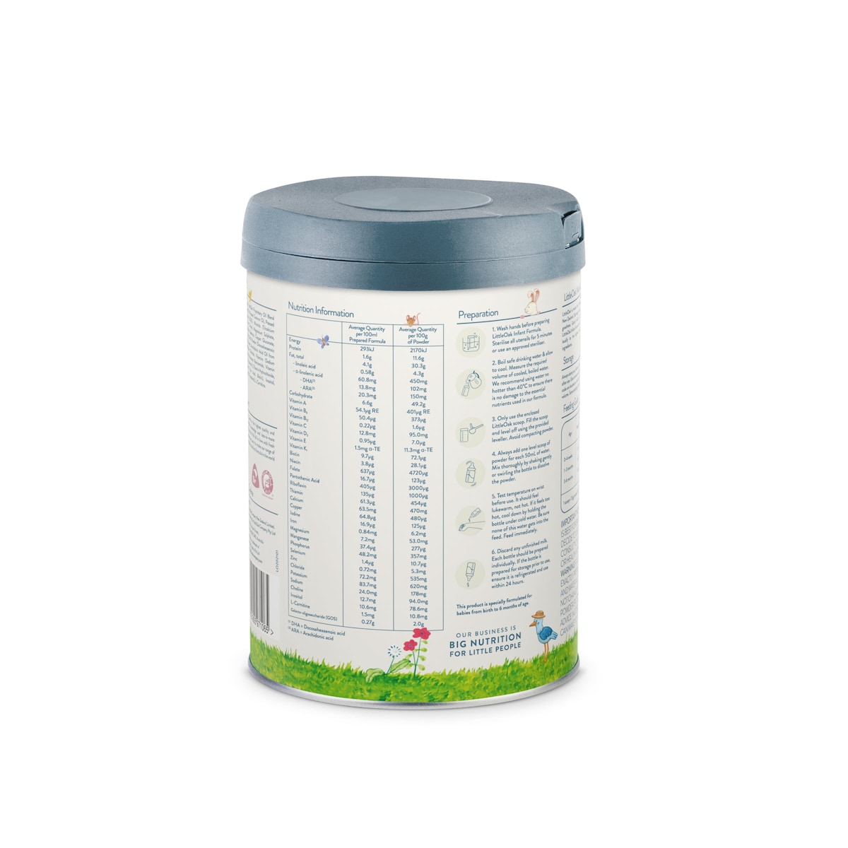 LittleOak Goat's Milk Infant Formula Stage 1 800g