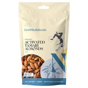 Live Wholefoods Org Activated Tamari Almonds 120g