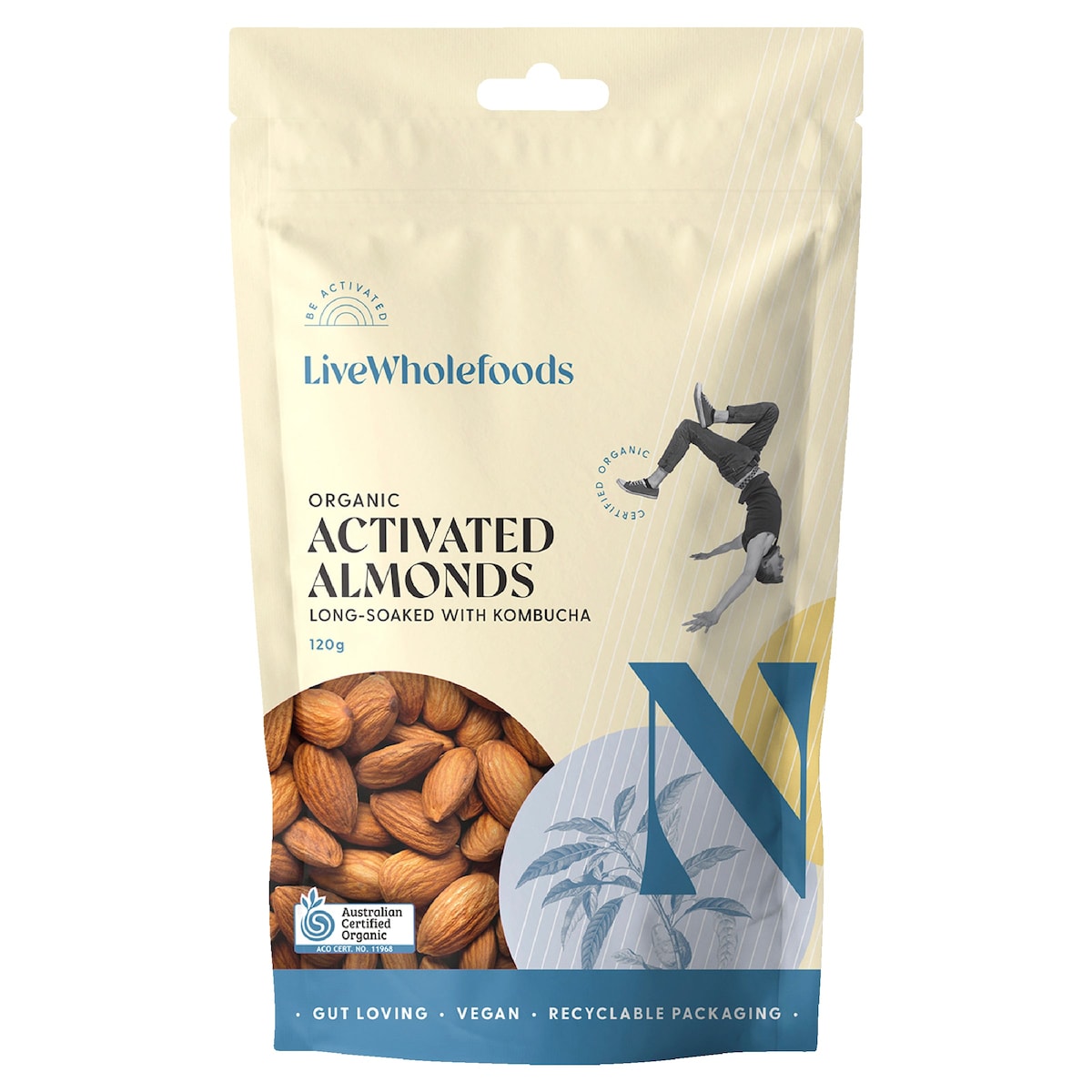 Live Wholefoods Organic Activated Almonds 300g