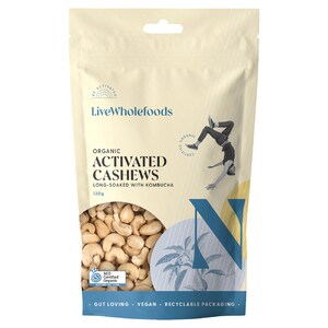 Live Wholefoods Organic Activated Cashews 300g