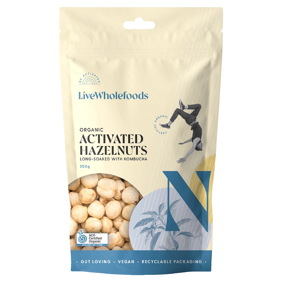 Live Wholefoods Organic Activated Hazelnuts 120g