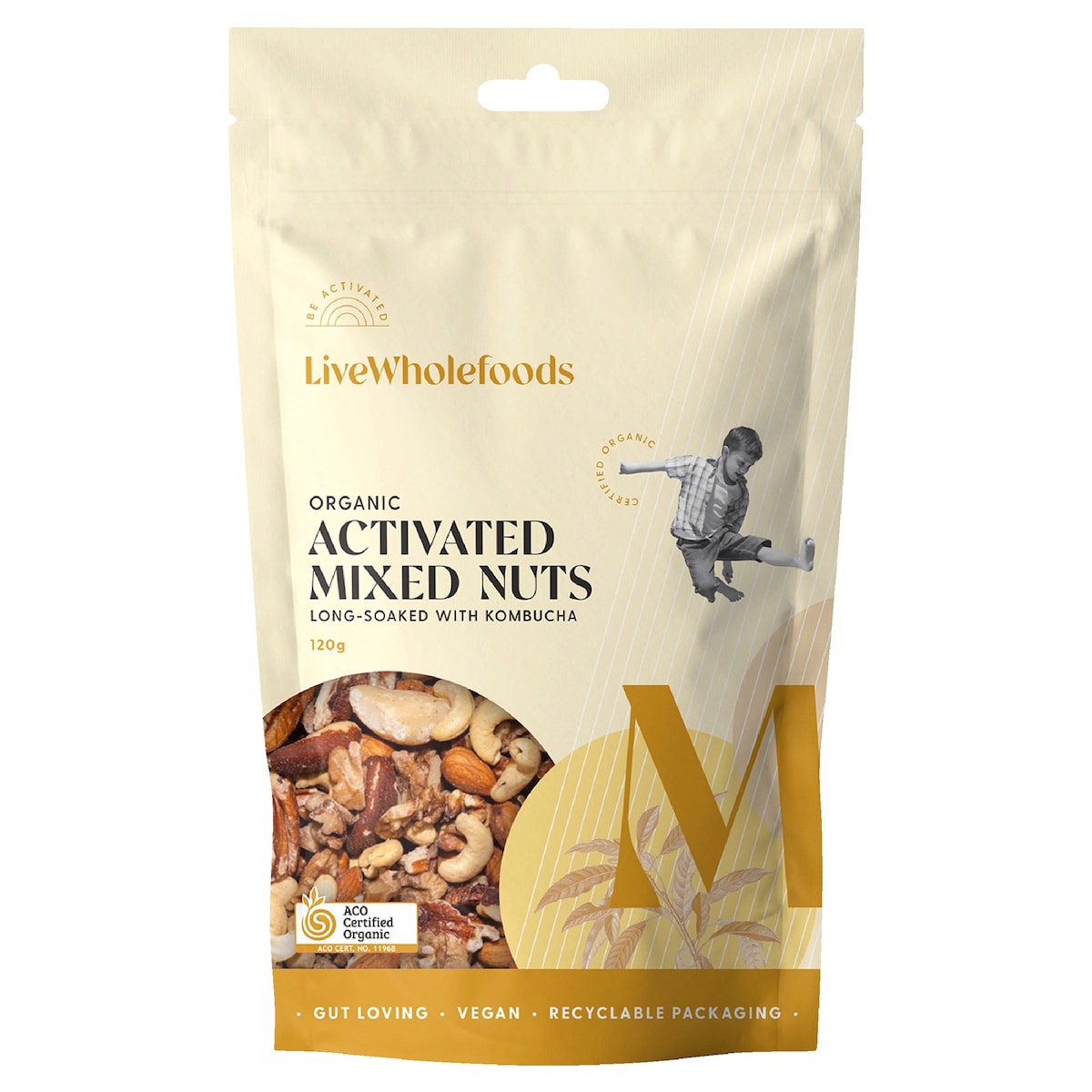 Live Wholefoods Organic Activated Mixed Nuts 120g