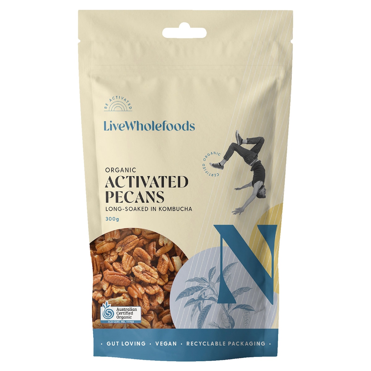 Live Wholefoods Organic Activated Pecans 120g