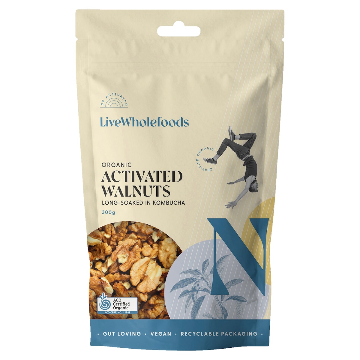 Live Wholefoods Organic Activated Walnuts 300g