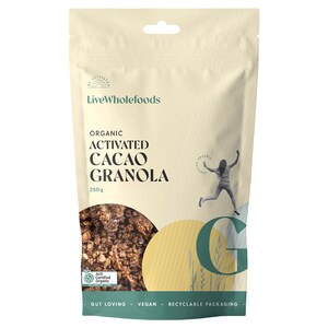 Live Wholefoods Organic Activated Cacao Granola 250g