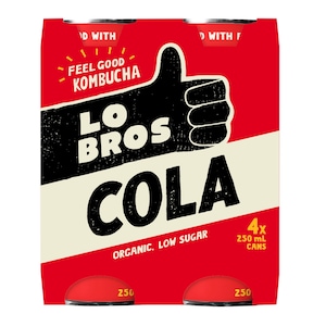 Lo Bros Kombucha Soda Cola 6x4x250ml