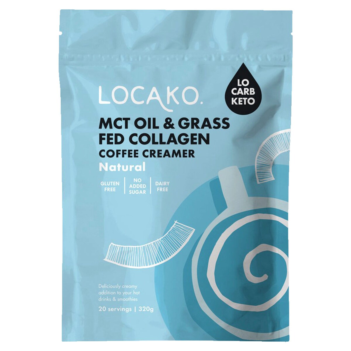 Locako Coffee Creamer MCT Oil & Collagen - Natural 320g