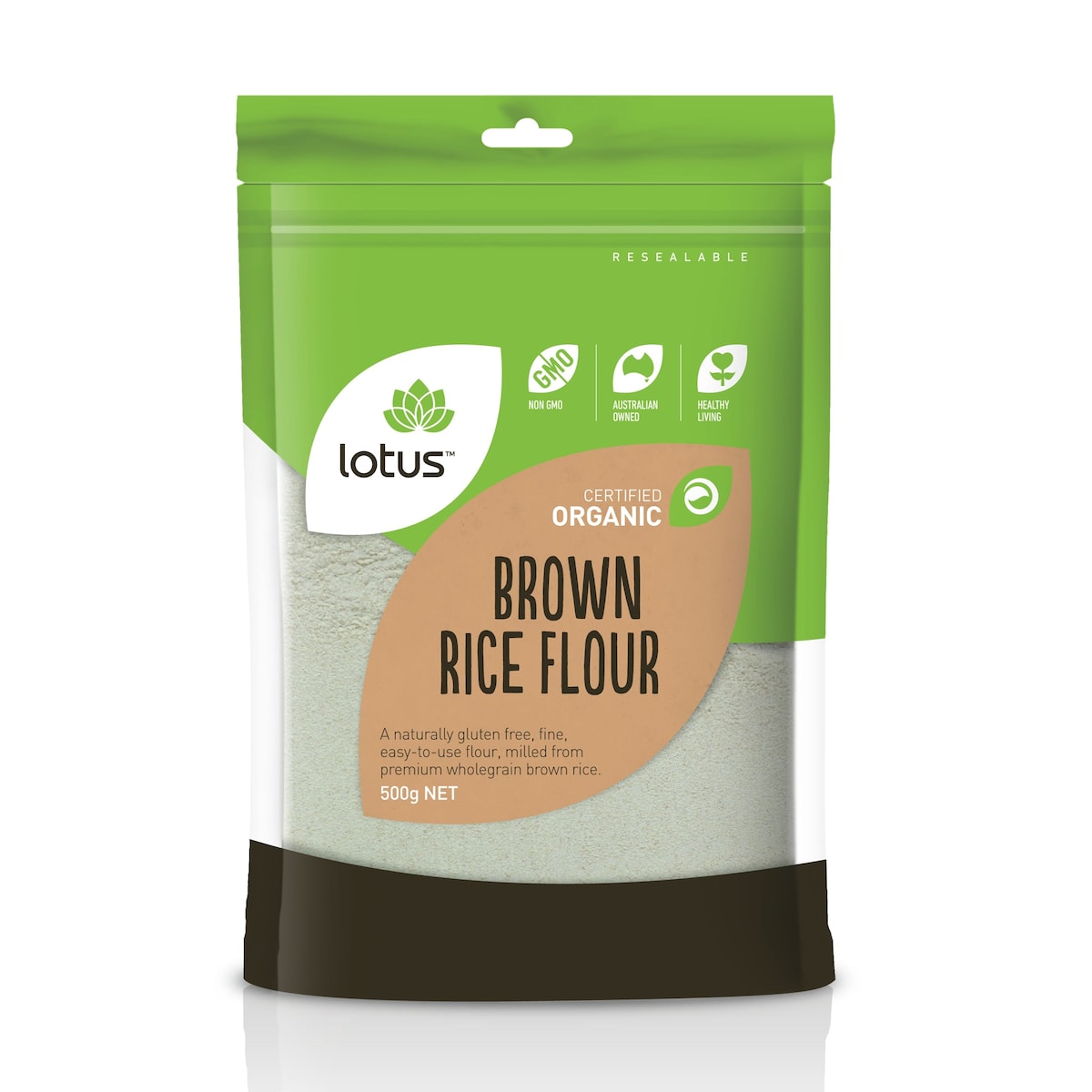 Lotus Organic Brown Rice Flour 500g