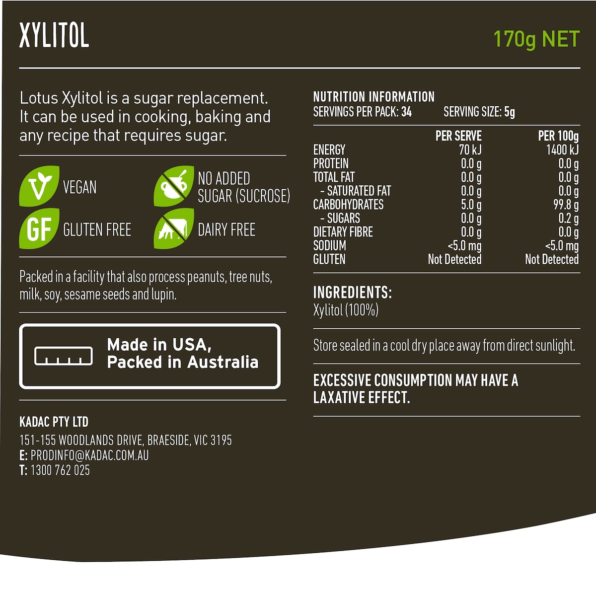 Lotus Xylitol 170g