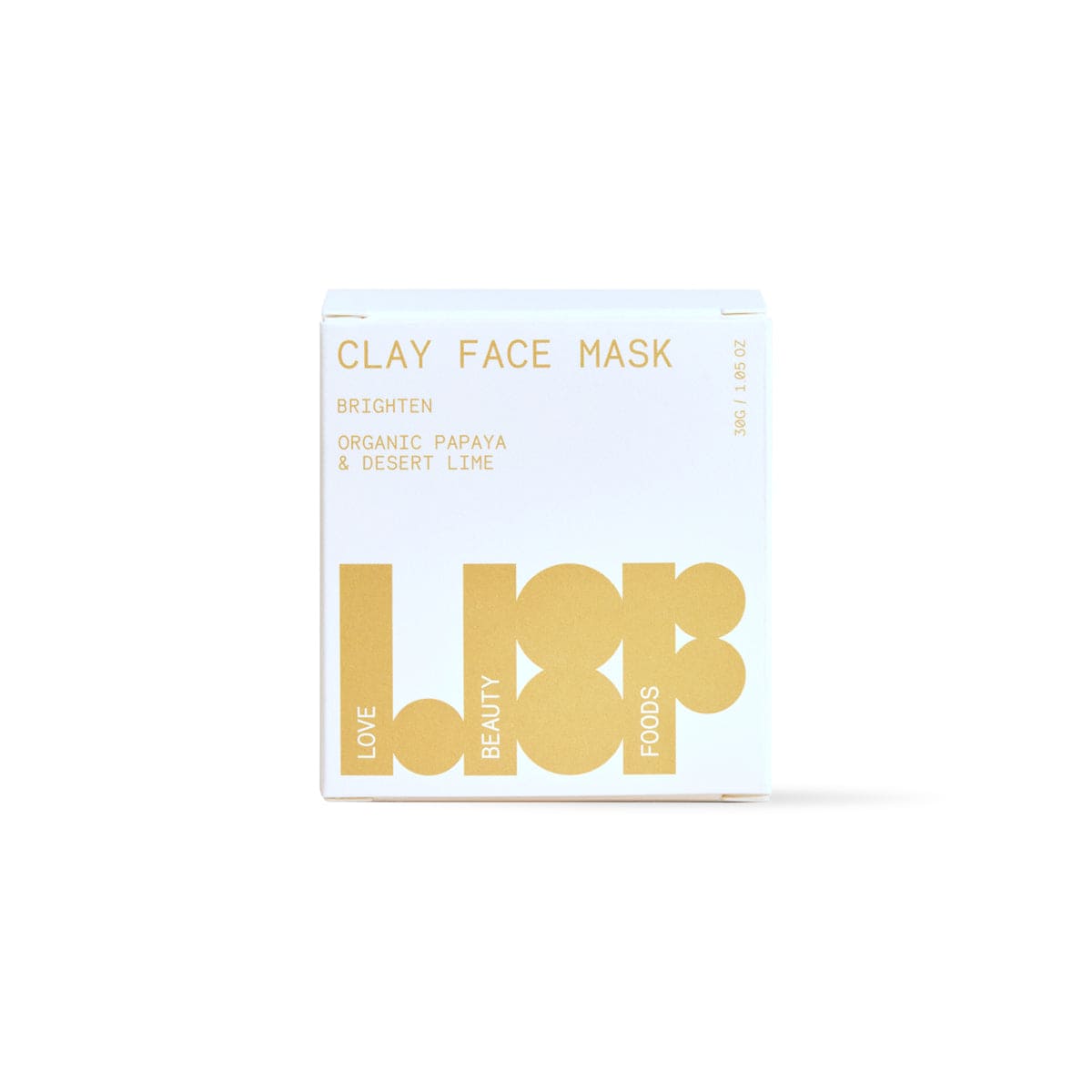 Love Beauty Foods Clay Face Mask Brighten 30g