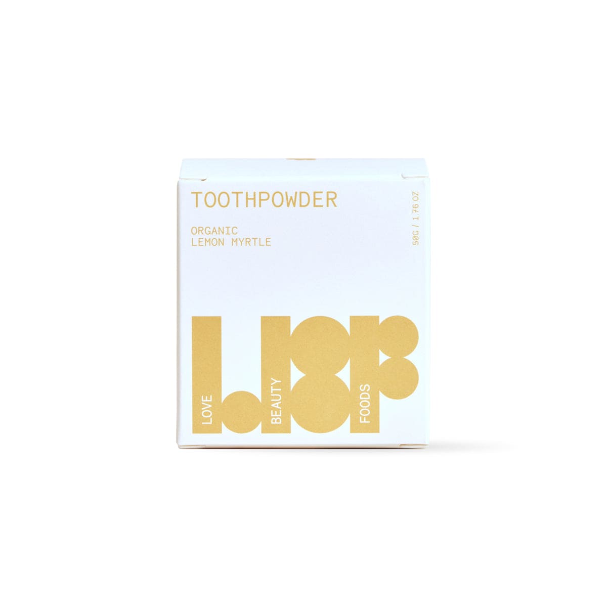 Love Beauty Foods Tooth powder Organic Lemon Myrtle 50g