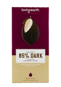Loving Earth 85% Dark Chocolate Bar 80g