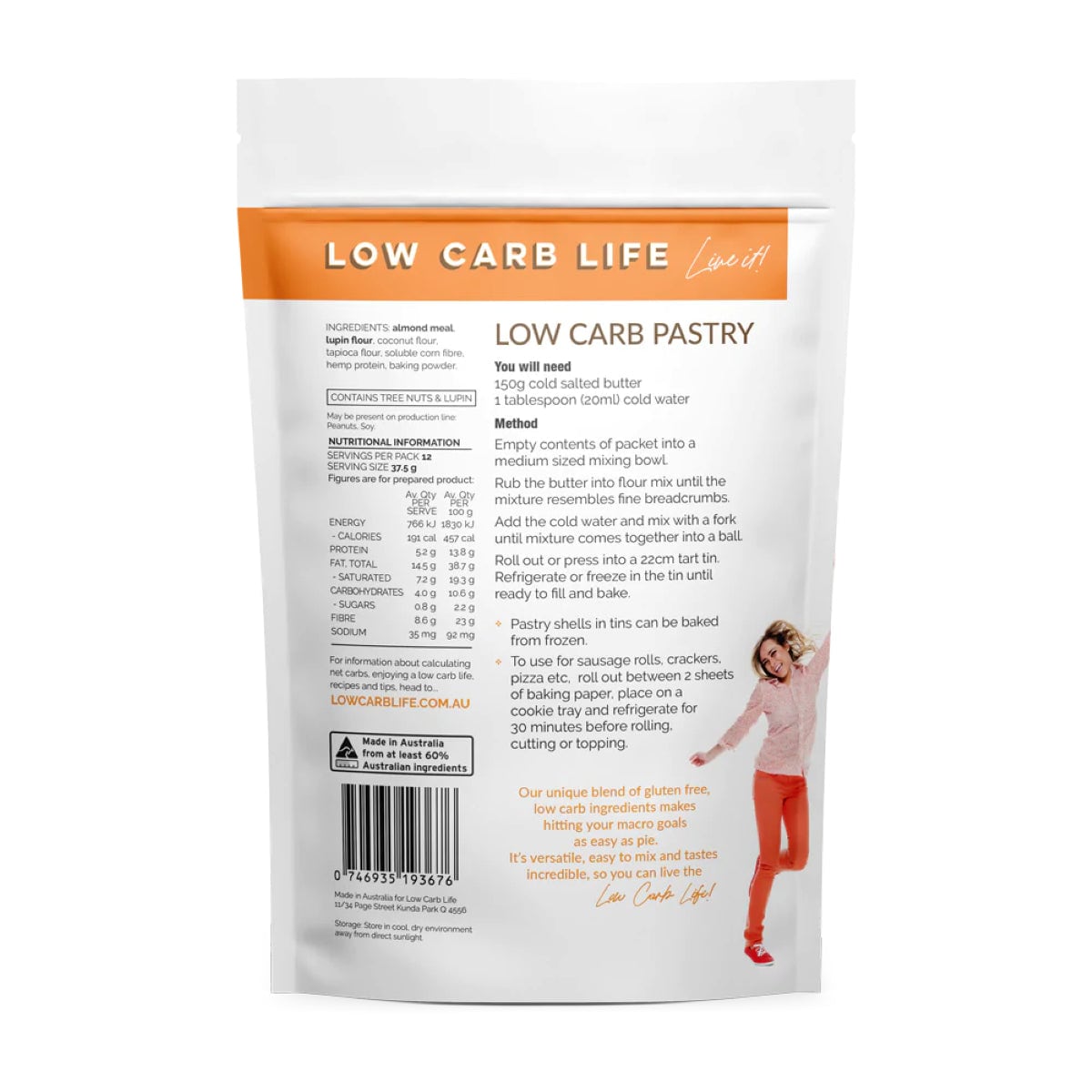 Low Carb Life Keto Bake Mix Low Carb Pastry Mix 300g