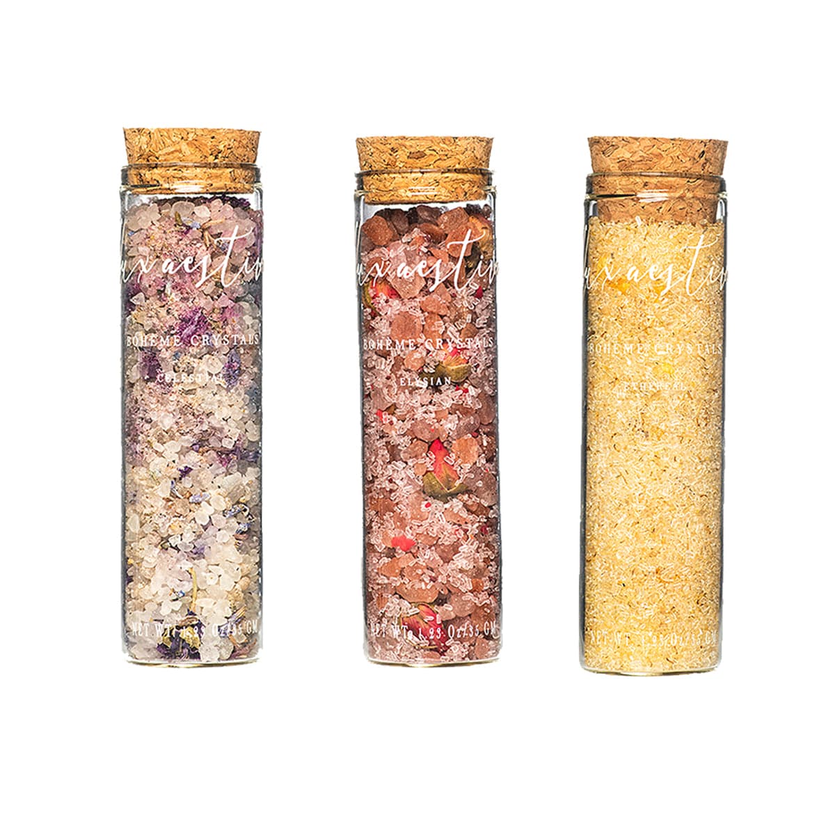 Lux Aestiva Bath Salts Bambino Boheme Crystal Set 3x35g