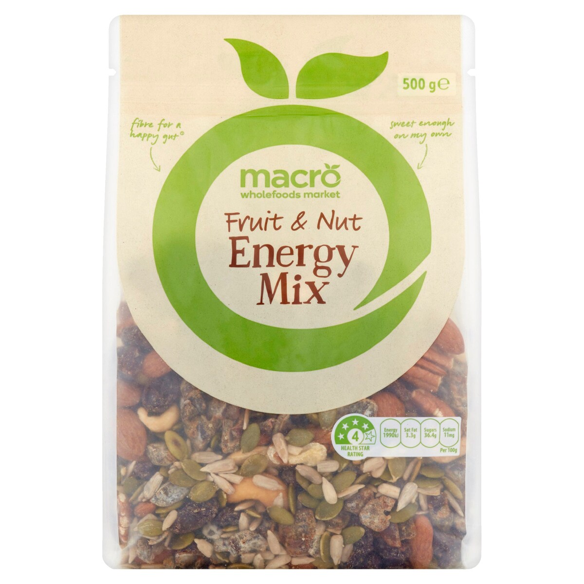 Macro Fruit And Nut Energy Mix 500g