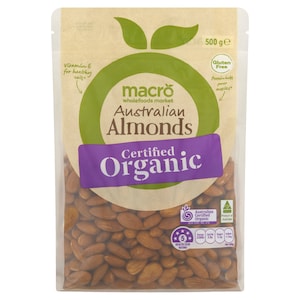 Macro Organic Almonds 500g
