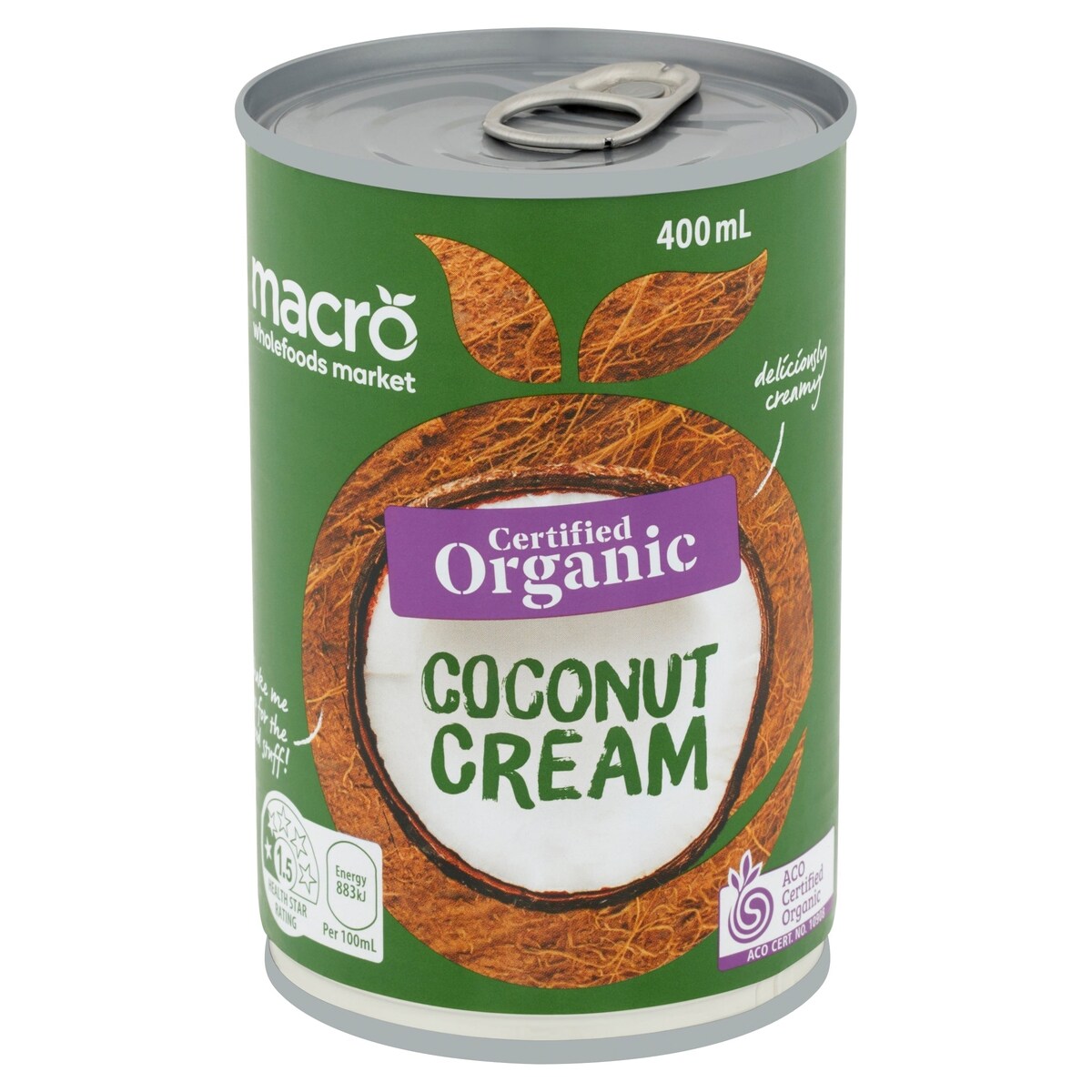 Macro Organic Coconut Cream 400ml